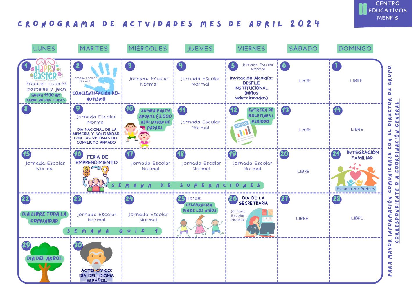 april calendar