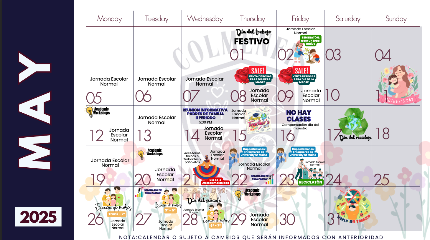 may calendar