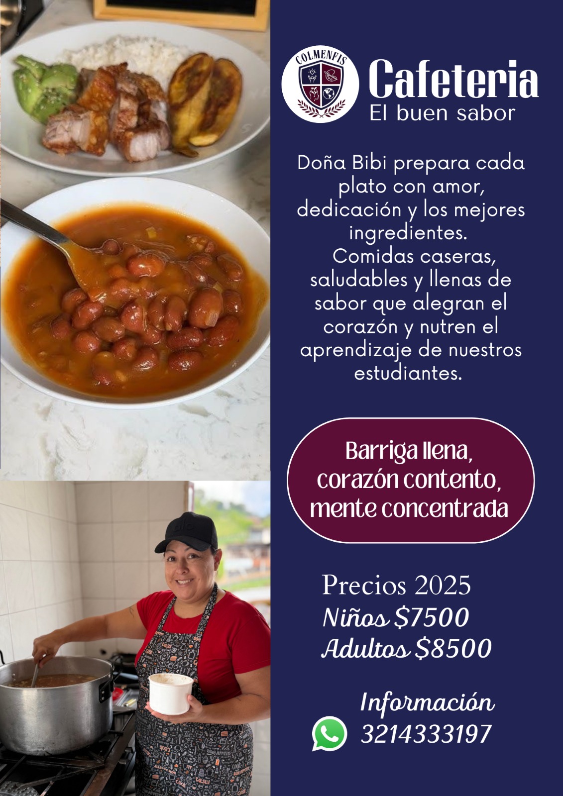 Restaurant info flyer